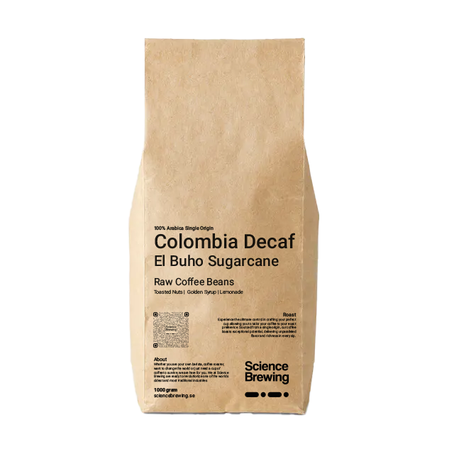 Colombia El Buho Sugarcane Decaf - Rå kaffe - Billede 3